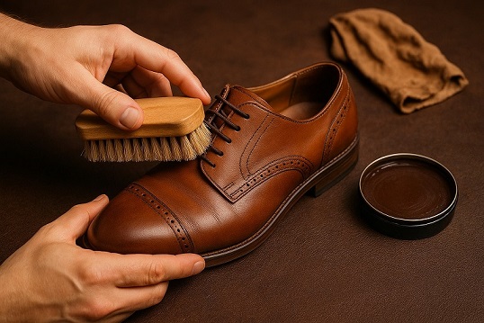 care of leather shoes
