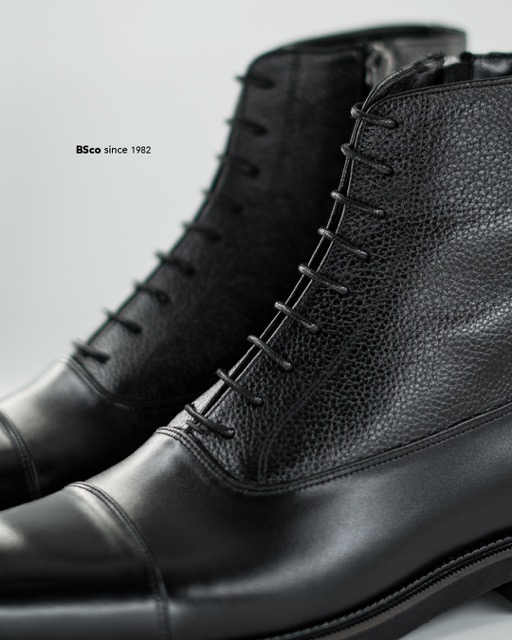 Men's Boots, Model B200, Genuine suede and Flutter Leather, EPR Sole, Button Closure