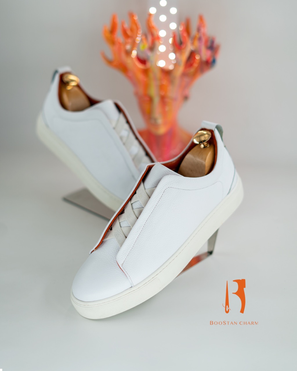 Men's Vans - Code: 088- Full floater Genuine Leather  , Rubber sole
