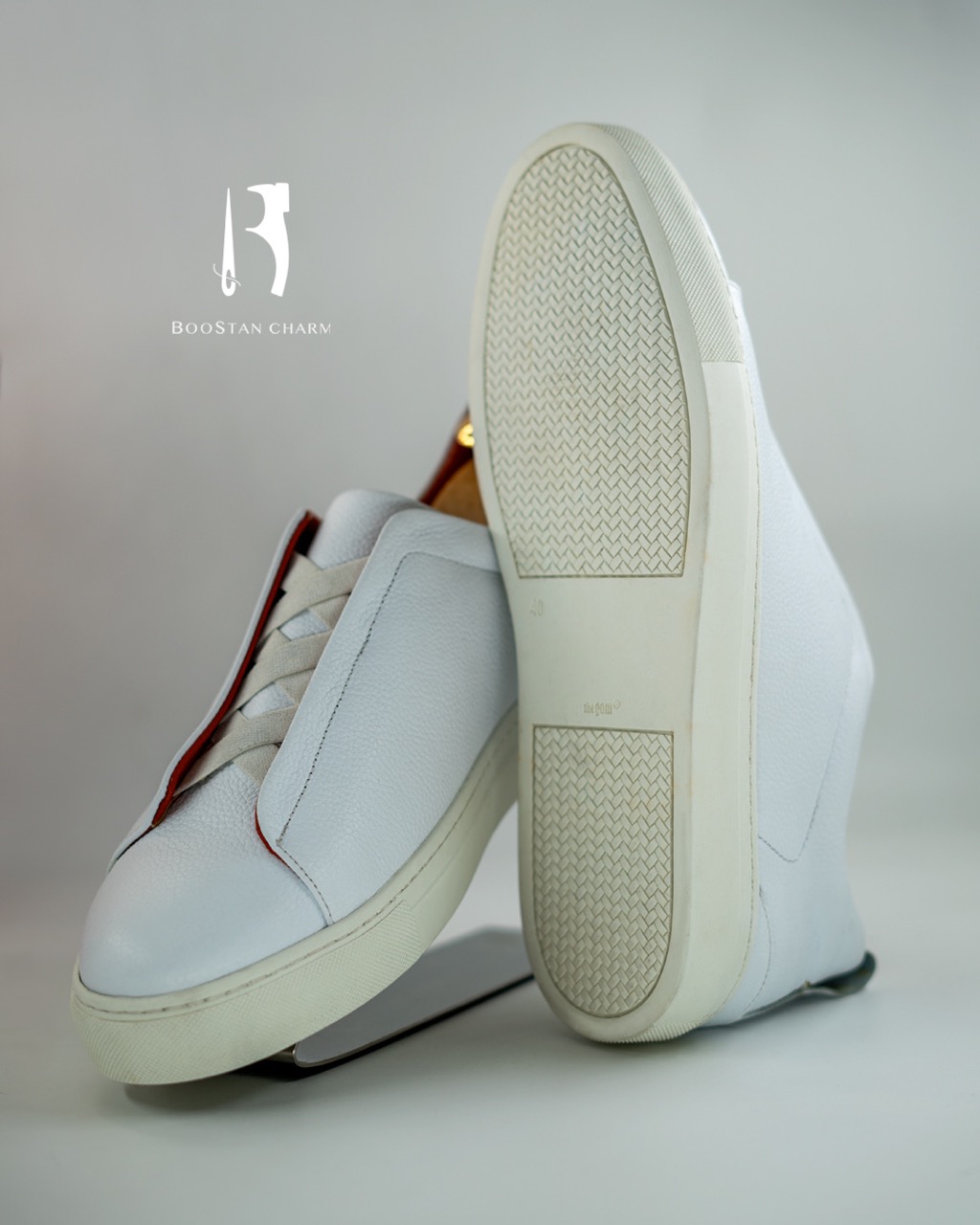 Men's Vans - Code: 088- Full floater Genuine Leather  , Rubber sole