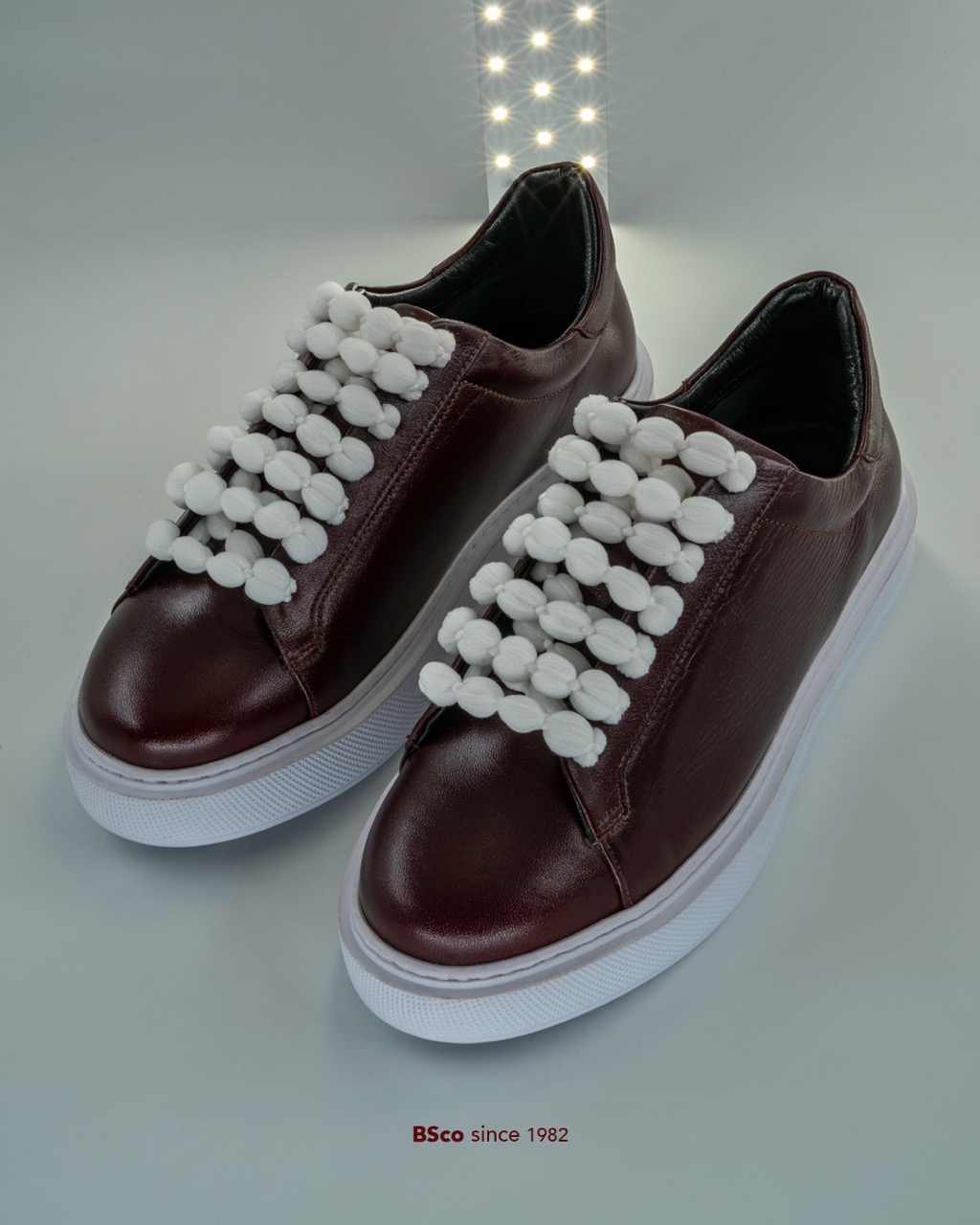 Women's Sneakers Shoes, Code: 0087 genuine leather Slides  White RUBBER Sole