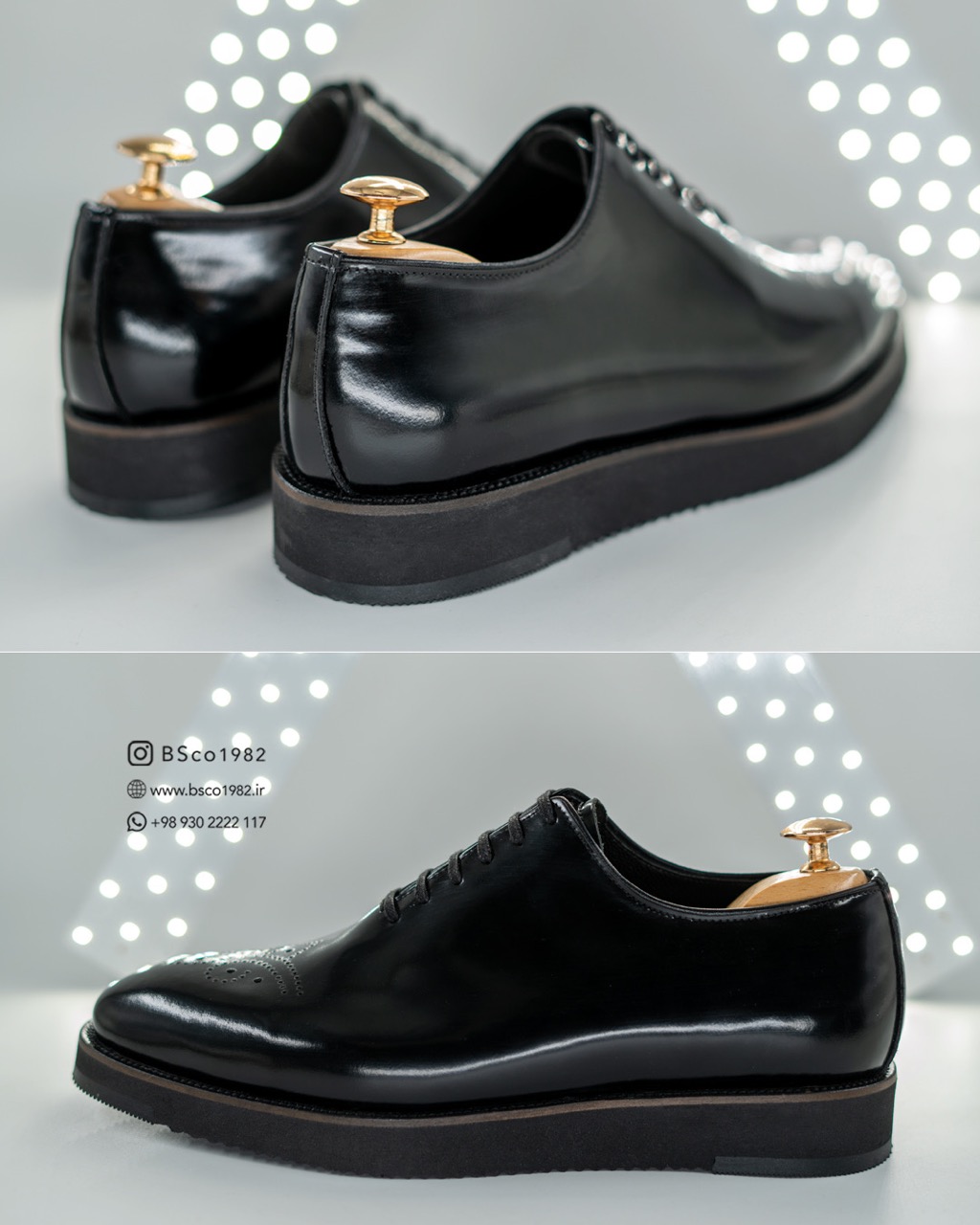 Classic Men's Shoes Model: 3030 Bradshaw Natural Leather with Patterned Toe Tunnelly Sole