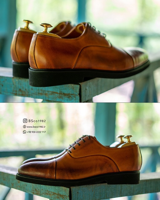Classic Men's Shoes Model: 947 Polished Natural leather EPR Sole – Honey Brown