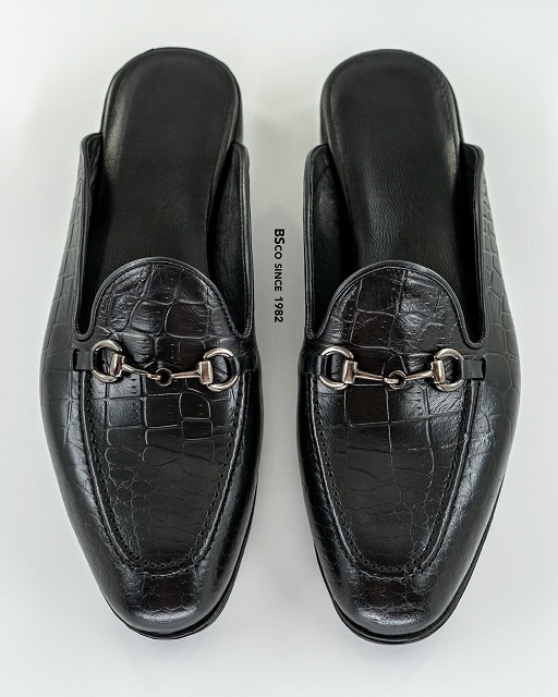 Croco Genuine Leather Slippers