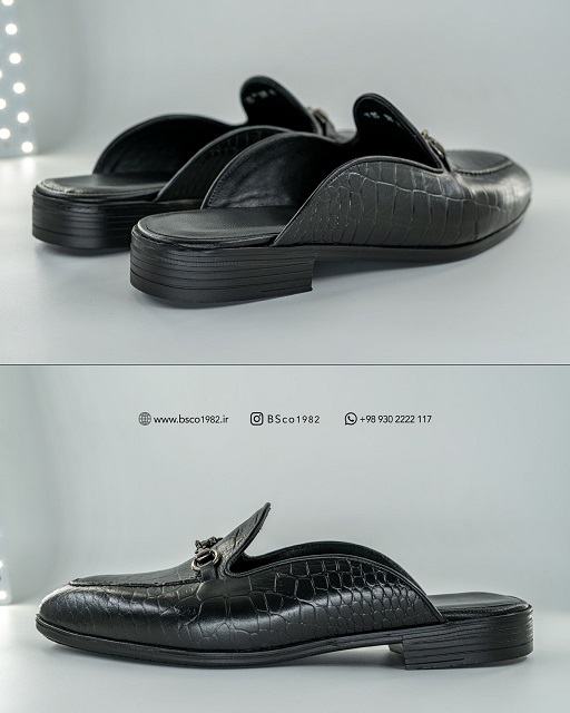 Croco Genuine Leather Slippers