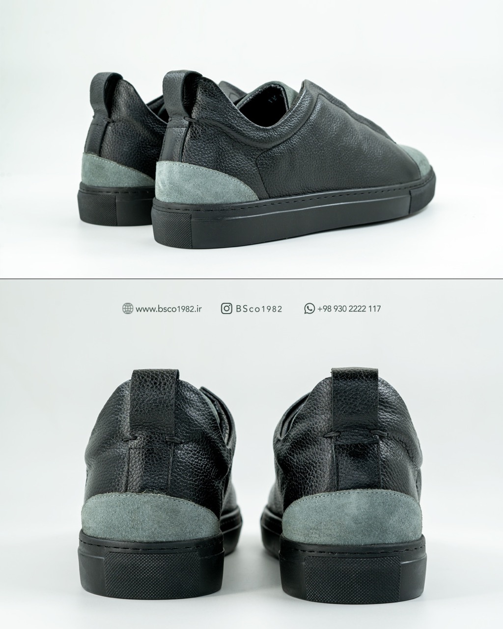Model 088 – Men's Vans - made of split and Floater Genuine Leather , Rubber Sole