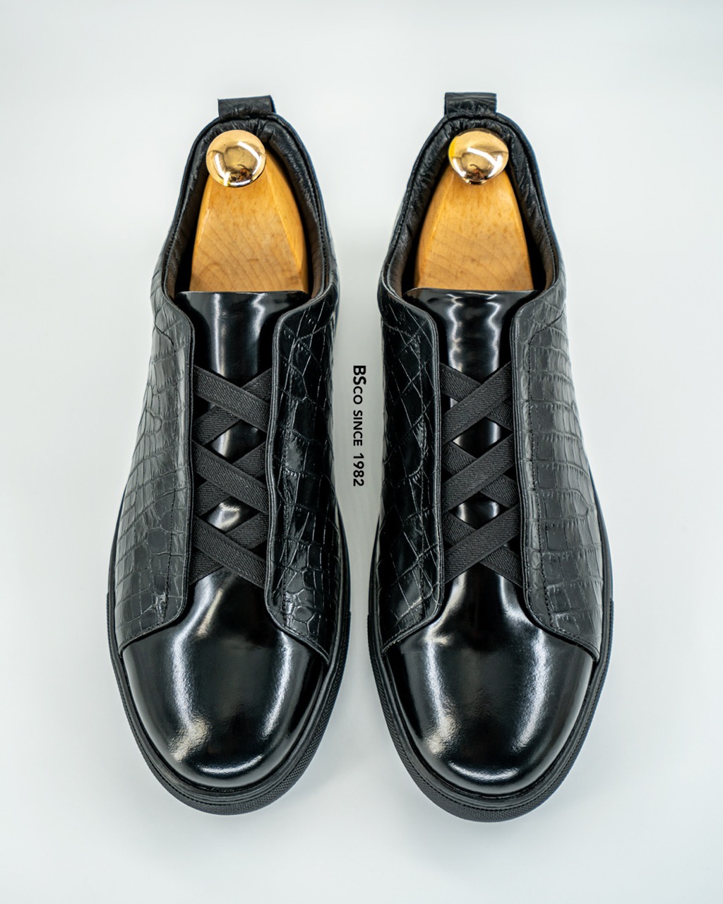 Men's Vans  – Code: 088   Bradshaw and Croco Genuine Leather Sole: Rubber