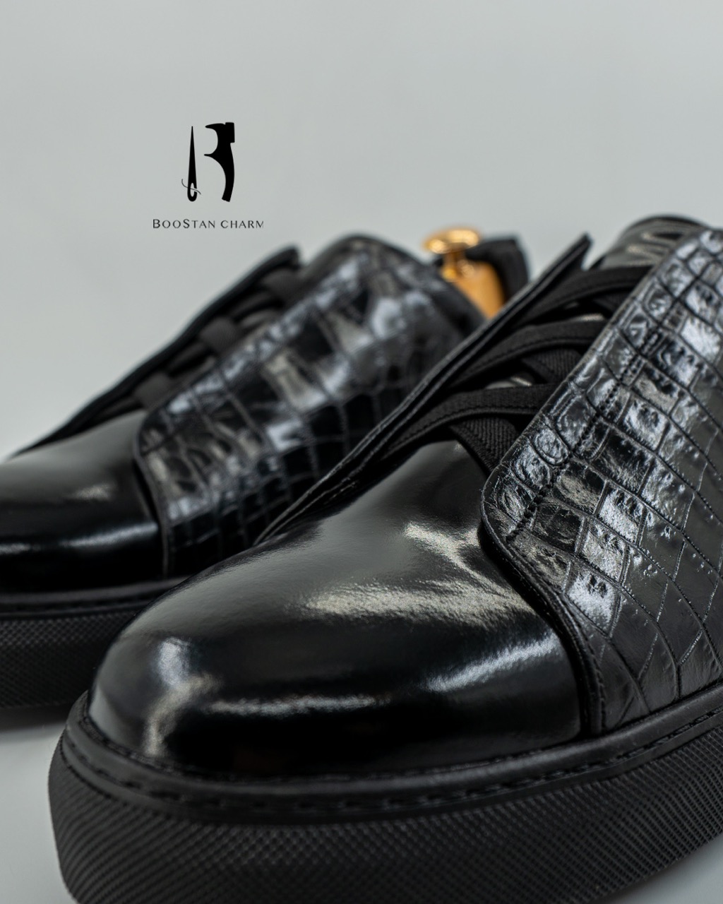 Men's Vans  – Code: 088   Bradshaw and Croco Genuine Leather Sole: Rubber