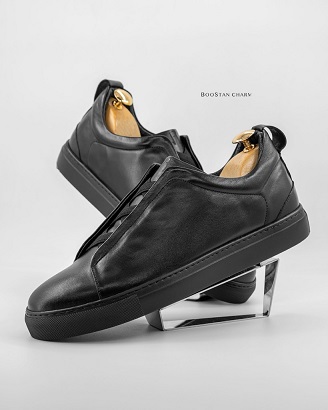 Men's Vans  – Code: 088  Embossed Genuine Leather Rubber Sole