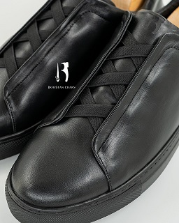 Men's Vans  – Code: 088  Embossed Genuine Leather Rubber Sole