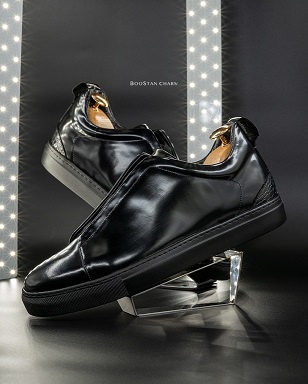 Men's Vans  – Code: 088 Glossy Bradshaw Genuine Leather Rubber Sole