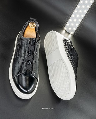 Men's Vans – Code: 088  Croco -Pattern and Embossed Leather Rubber Sole