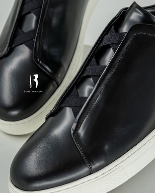 Men's Vans  – Code: 087 Semi-gloss Bradshaw Genuine Leather Rubber Sole