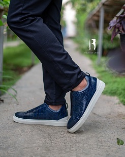 Men's Vans – Code: 087 Croco and Embossed Genuine Leather Rubber Sole