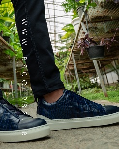 Men's Vans – Code: 087 Croco and Embossed Genuine Leather Rubber Sole