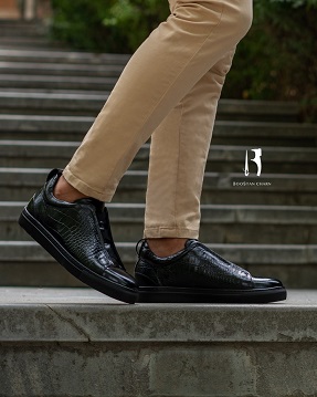 Men's Vans – Code: 087 Croco and Bradshaw Genuine Leather Rubber Sole