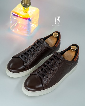  Men's Vans – Code: 087 Full Floater Genuine Leather Rubber Sole        