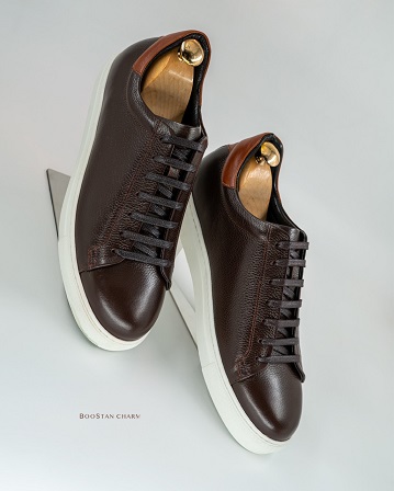  Men's Vans – Code: 087 Full Floater Genuine Leather Rubber Sole        