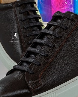  Men's Vans – Code: 087 Full Floater Genuine Leather Rubber Sole        