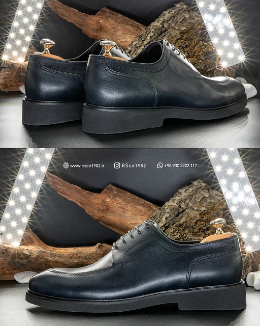 Classic Men's Shoes Model: 703 Polished Natural Leather 