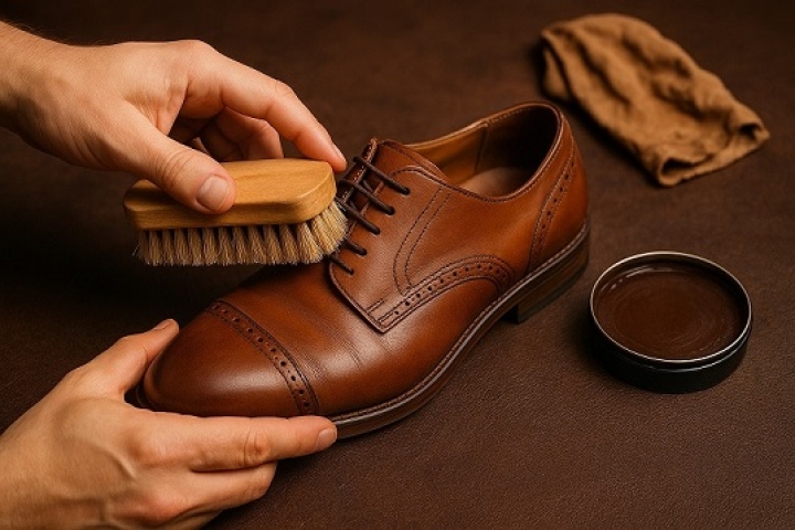 care of leather shoes